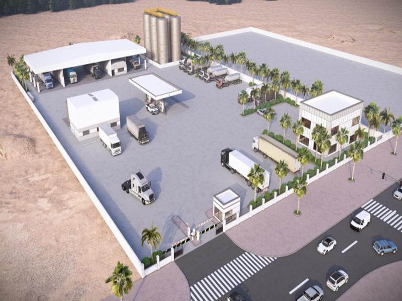 PROPOSED OFFICE (G+M) WORKSHOP & CAR/TRUCK WASHING FACILITIES AT PLOT NO. 5330394, DUBAI INDUSTRIAL CITY